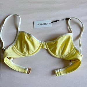 Yellow pastel binded dainty top